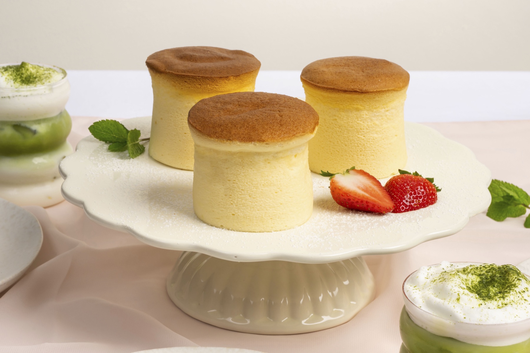 Cotton cheesecake — sladký dezert EAT HAPPY